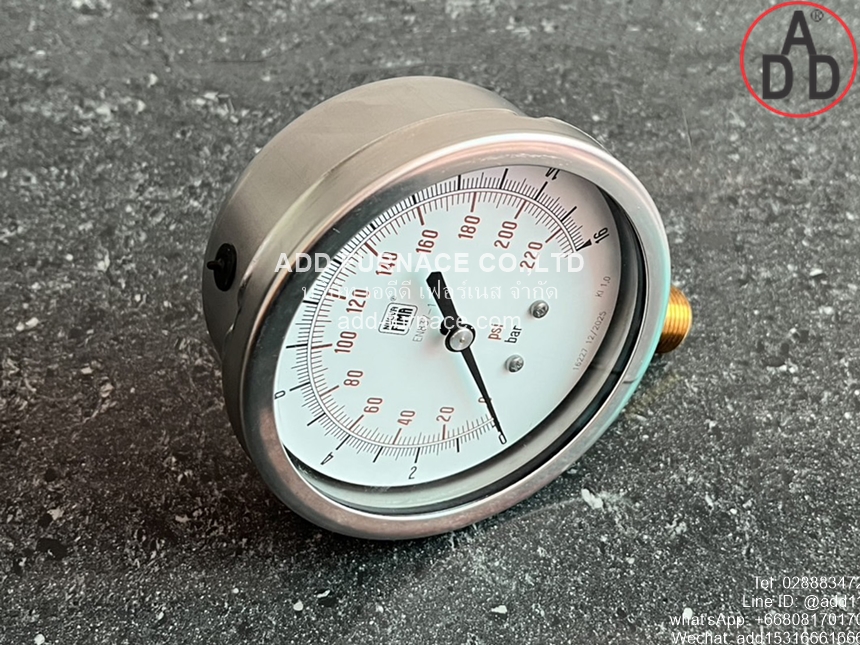 0~16Bar(0~232Psi) Nuova Fima Pressure Gauge(2)